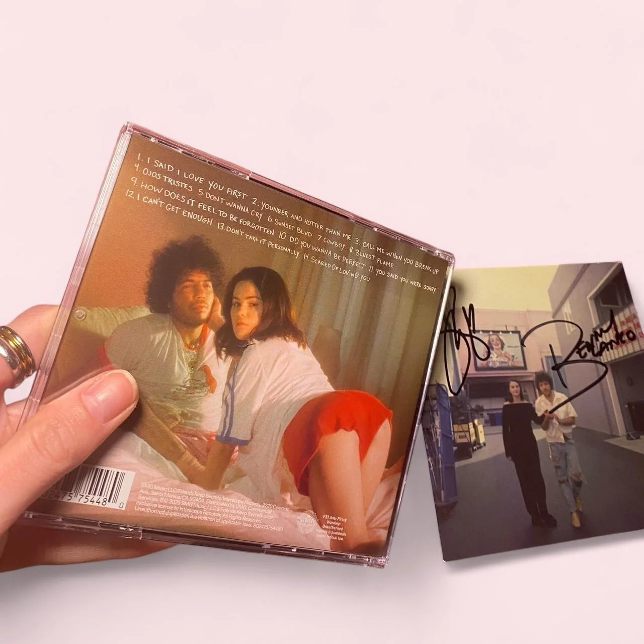 SIGNED Selena Gomez Benny Blanco I Said I Love You First CD Autograph Brand New, image 4