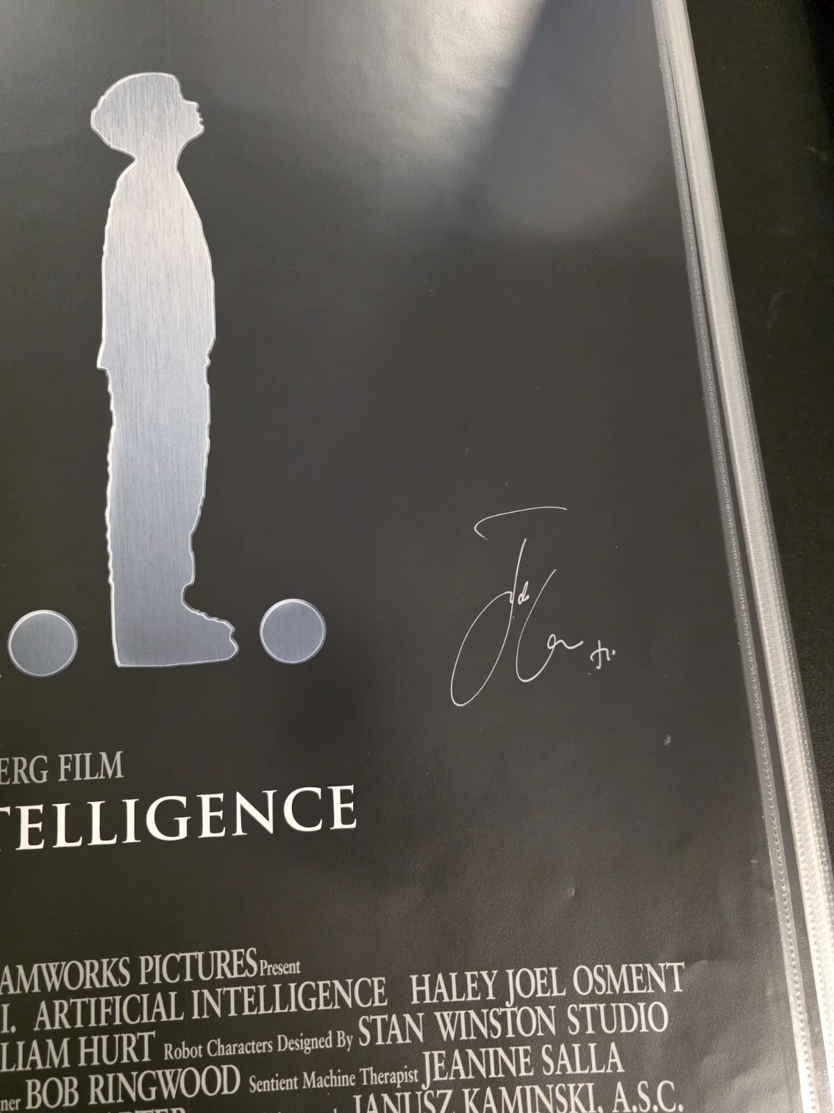 A.I. Artificial Intelligence Original Movie Poster Signed By Jude Law, изображение 2