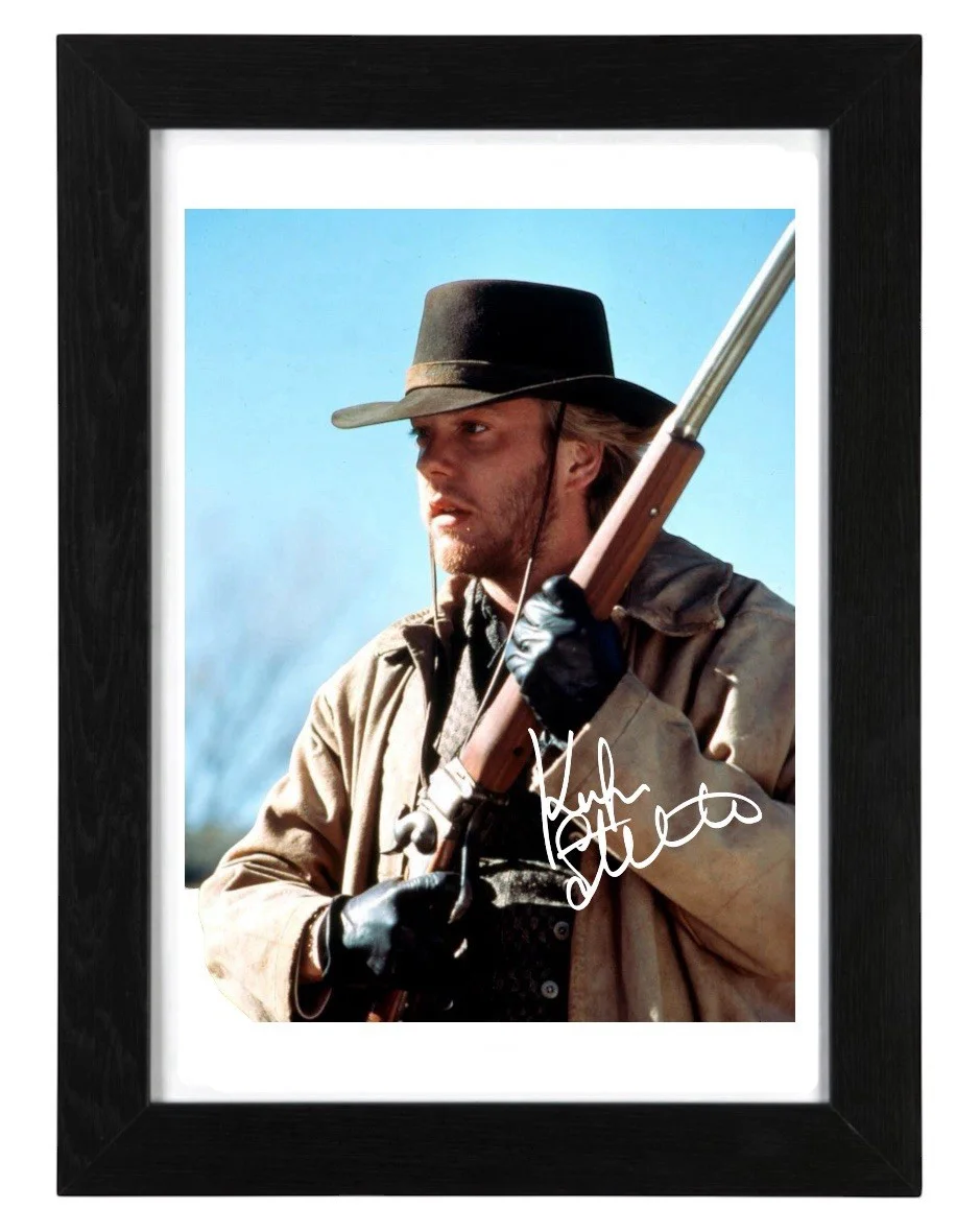 Kiefer Sutherland Signed Autograph PHOTO Pre Print / Framed Film Young Guns, image 2