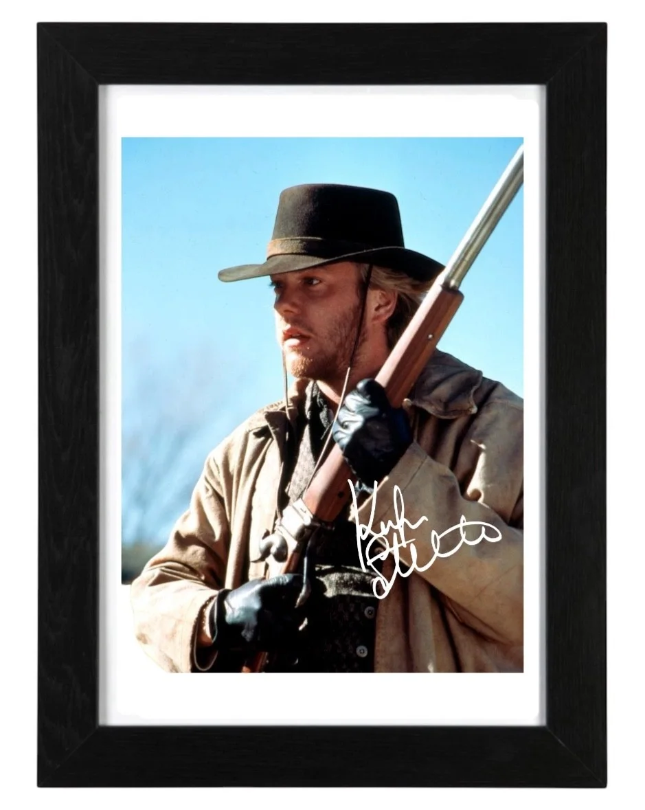 Kiefer Sutherland Signed Autograph PHOTO Pre Print / Framed Film Young Guns, image 3
