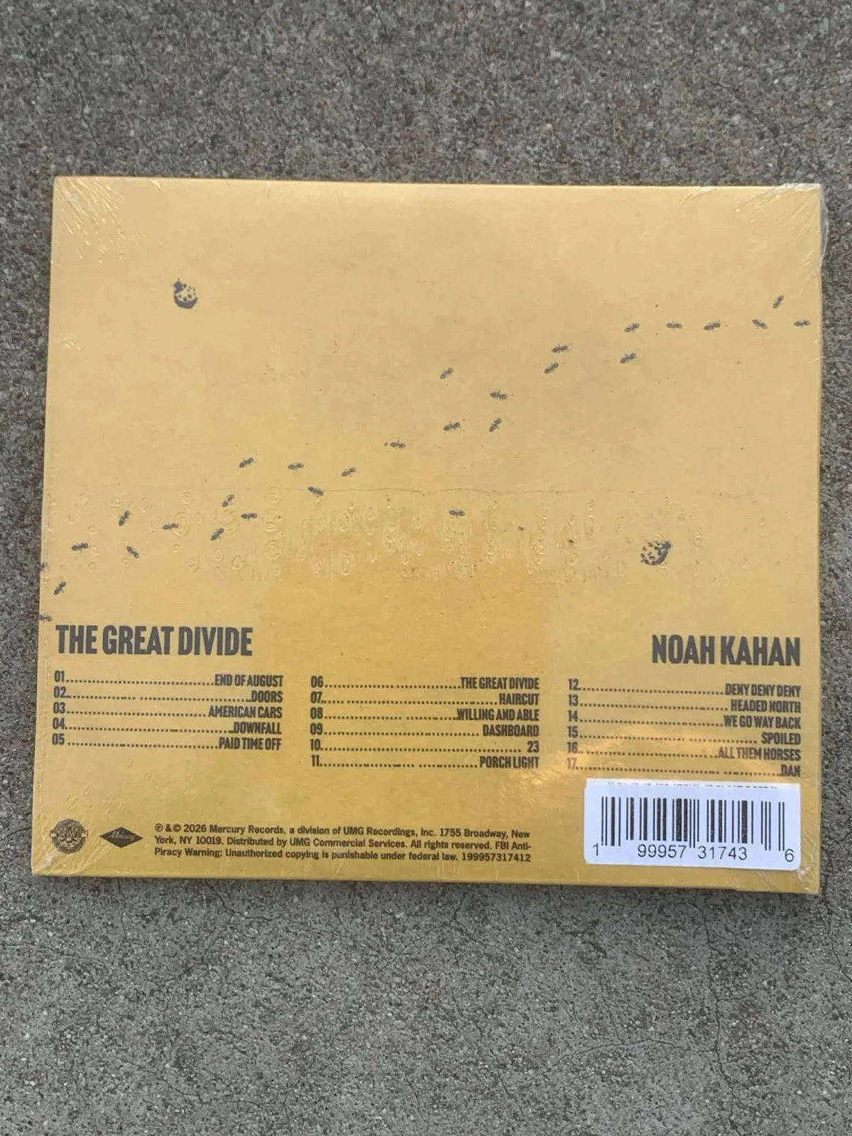 Noah Kahan - The Great Divide SIGNED CD - Autographed Insert BRAND NEW IN HAND, image 5