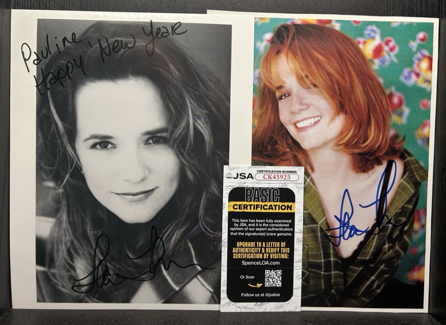 Lea Thompson — LEA THOMPSON SIGNED 8x10 PHOTO & MAGAZINE PAGE Autograph JSA Back to the Future