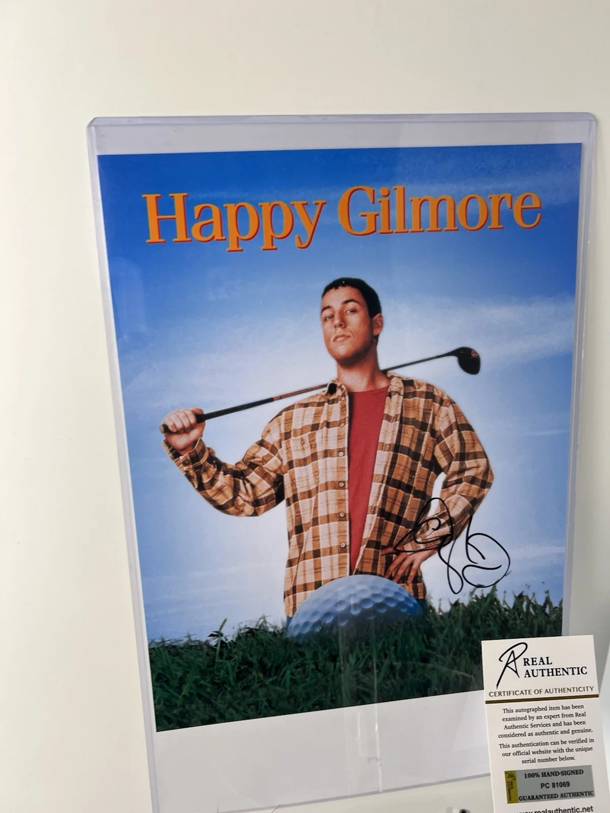 Adam Sandler — Adam Sandler Signed 11x14 “Happy Gilmore” Photo w/ COA, изображение 3