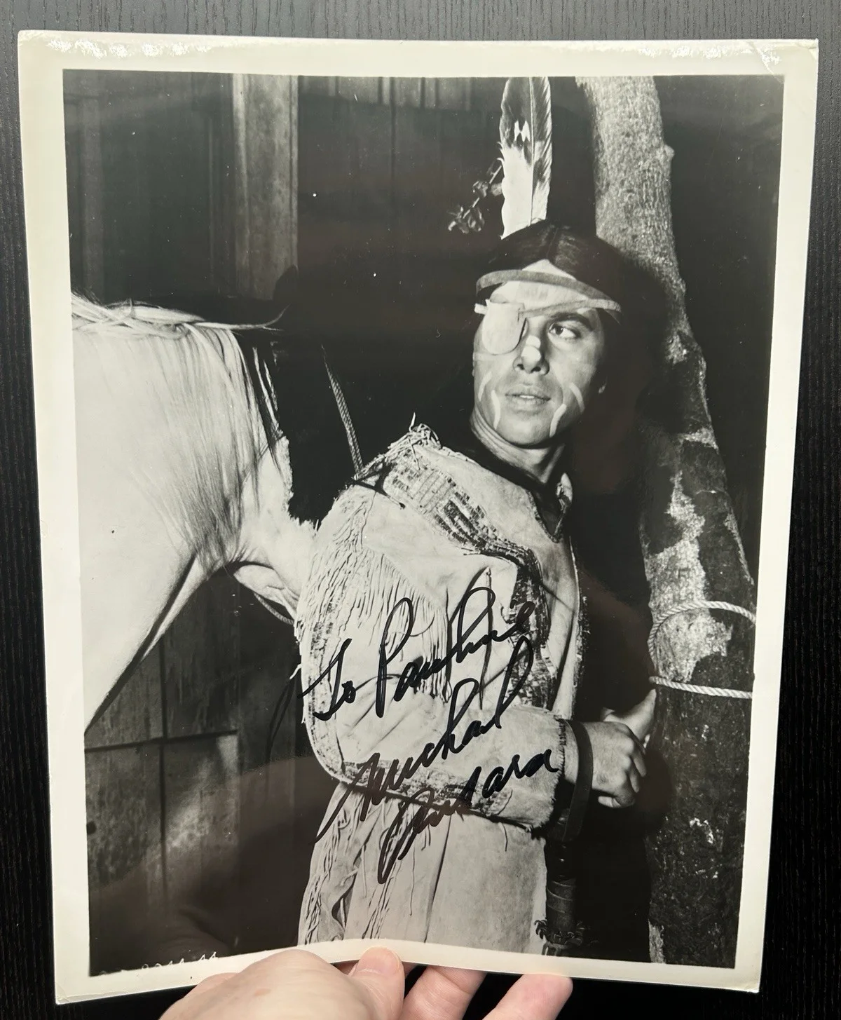 Michael Ansara — MICHAEL ANSARA 8x10 SIGNED PHOTO Original Autograph JSA COA Broken Arrow COCHISE, image 2