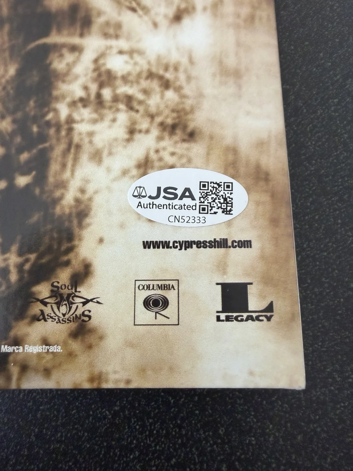 B-REAL, SEN DOG & ERIC BOBO SIGNED CYPRESS HILL ‘BLACK SUNDAY’ VINYL LP JSA COA, изображение 4
