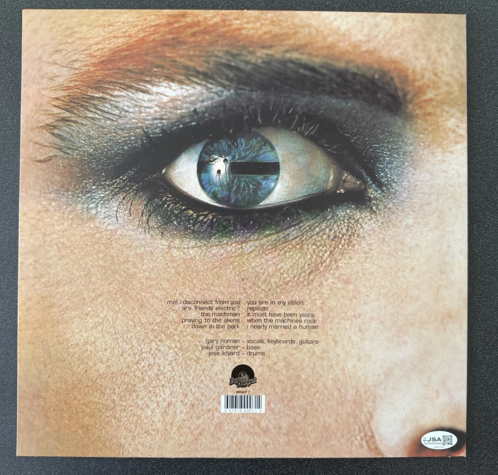 GARY NUMAN SIGNED ‘REPLICAS’ VINYL RECORD ALBUM LP JSA COA, image 4