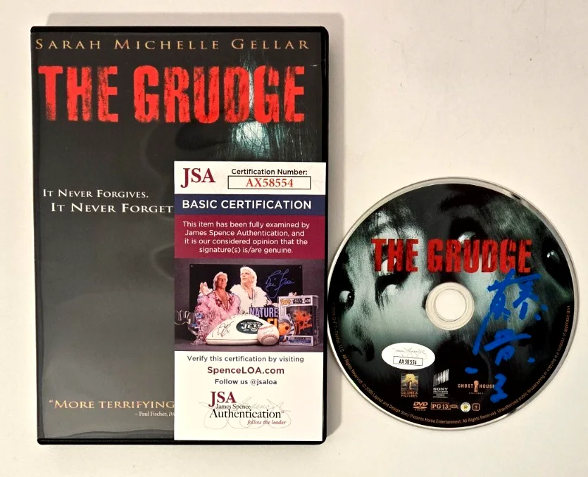 Takako Fuji — Takako Fuji Signed DVD Autograph The Grudge Kayako Saeki Horror Movie JSA COA 4