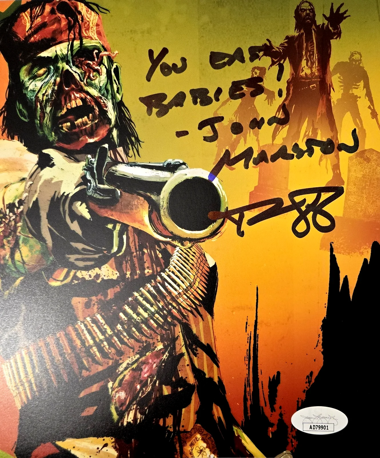 John Marston Signed Photo Red Dead Redemption Rob Wiethoff Autograph JSA COA 901, изображение 2