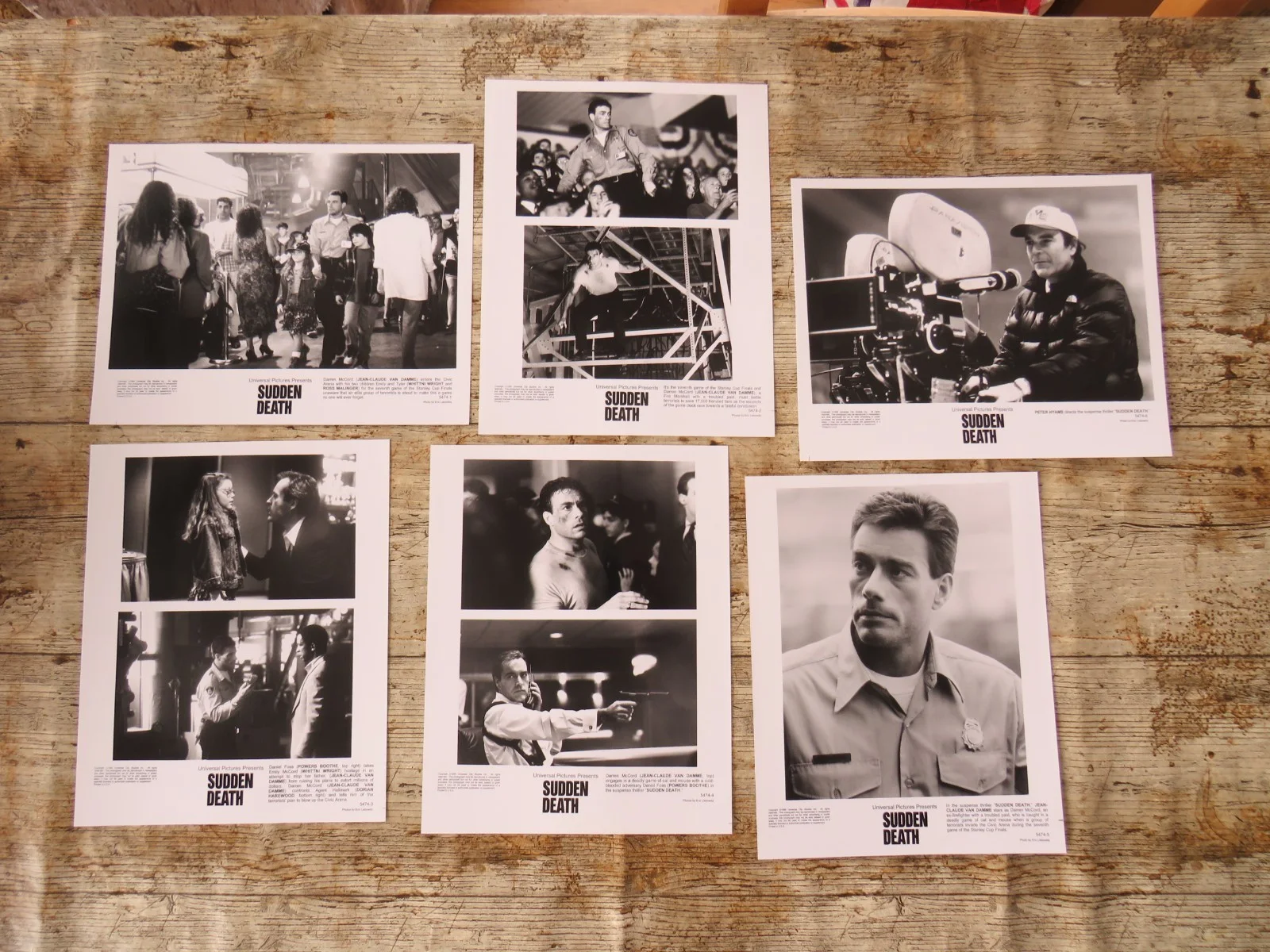 SUDDEN DEATH ORIGINAL 1995 CINEMA FILM PRESS KIT Jean-Claude Van Damme 6 PHOTOS, изображение 4