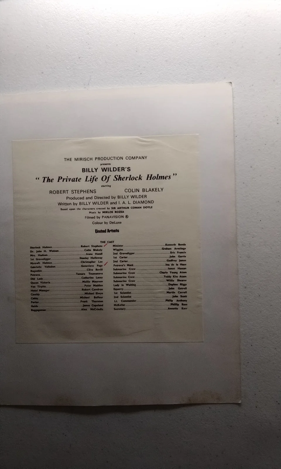 PRIVATE LIFE OF SHERLOCK HOLMES, 4 X B/W PHOTOS., image 2
