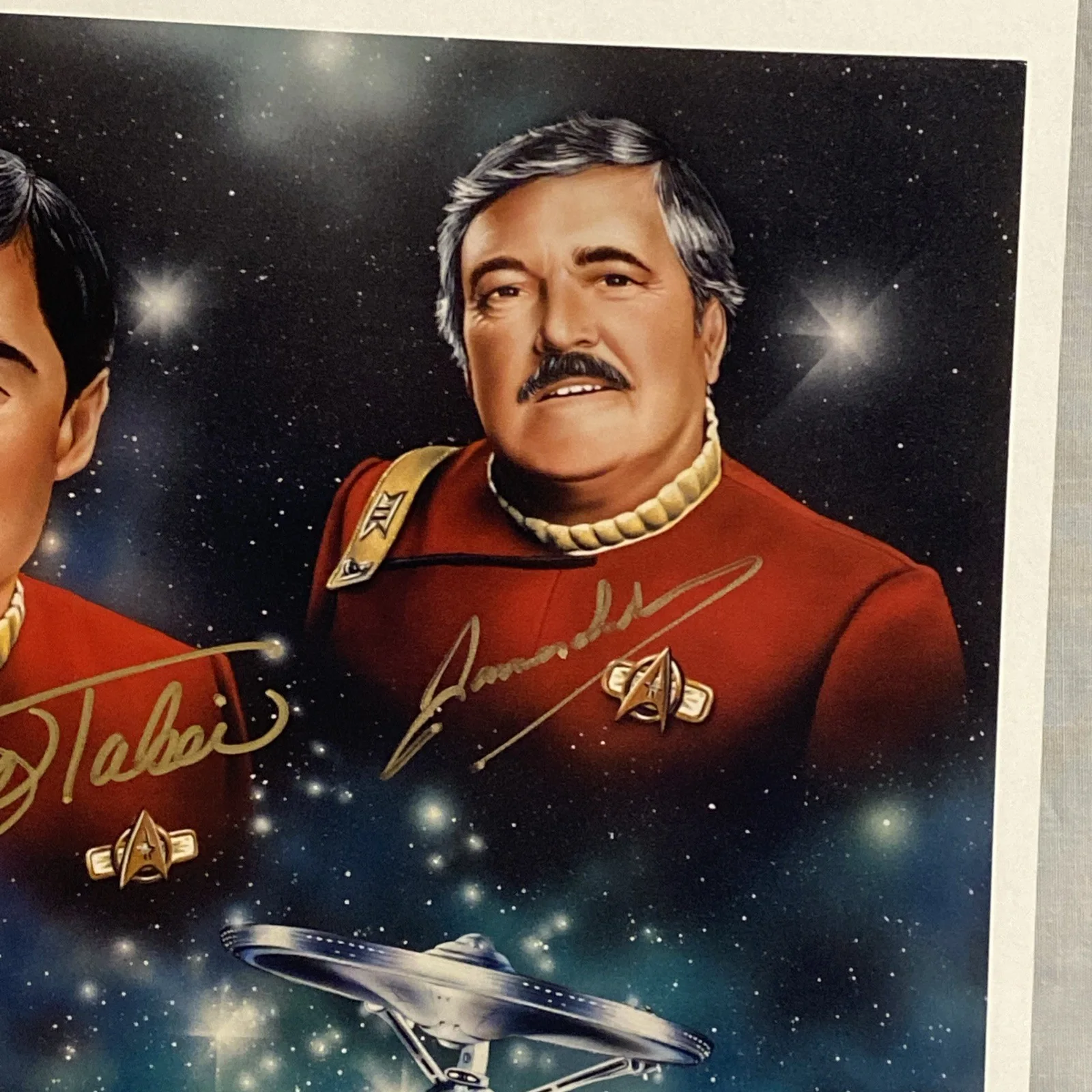 CAST X 4 — SIGNED STAR TREK CAST 8x10 PHOTO BY DOOHAN NICHOLS KOENIG TAKEI COA, изображение 3