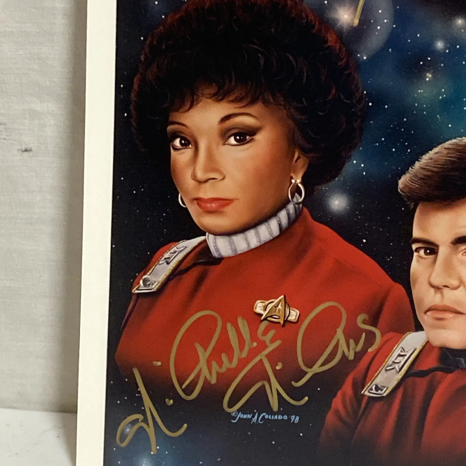 CAST X 4 — SIGNED STAR TREK CAST 8x10 PHOTO BY DOOHAN NICHOLS KOENIG TAKEI COA, изображение 4