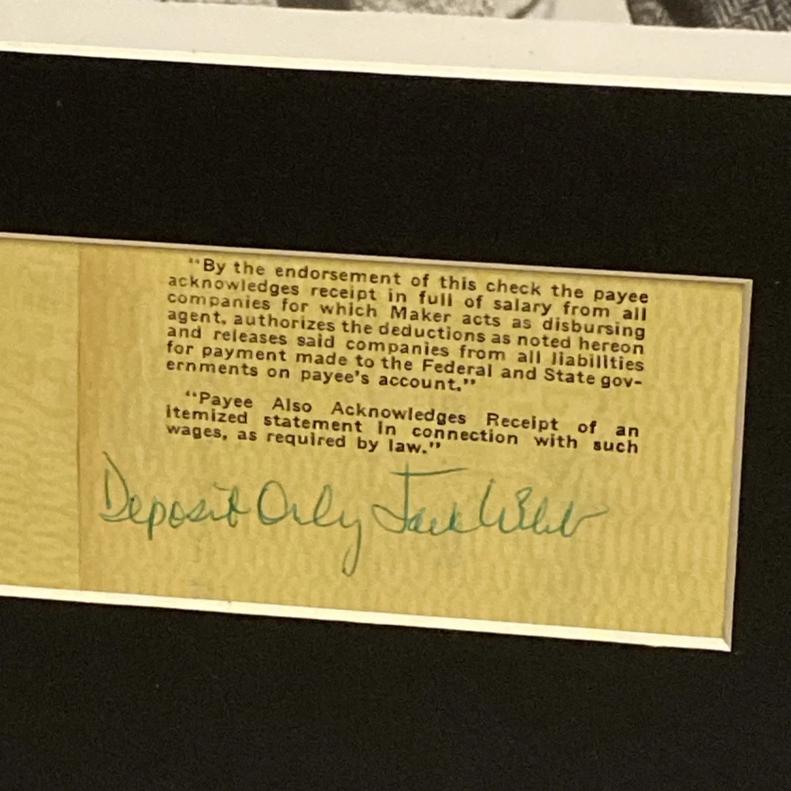 Jack Webb — DRAGNET Autograph Signed CAST PHOTO MATTED Jack Webb Harry Morgan 100% AUTH COA, image 2