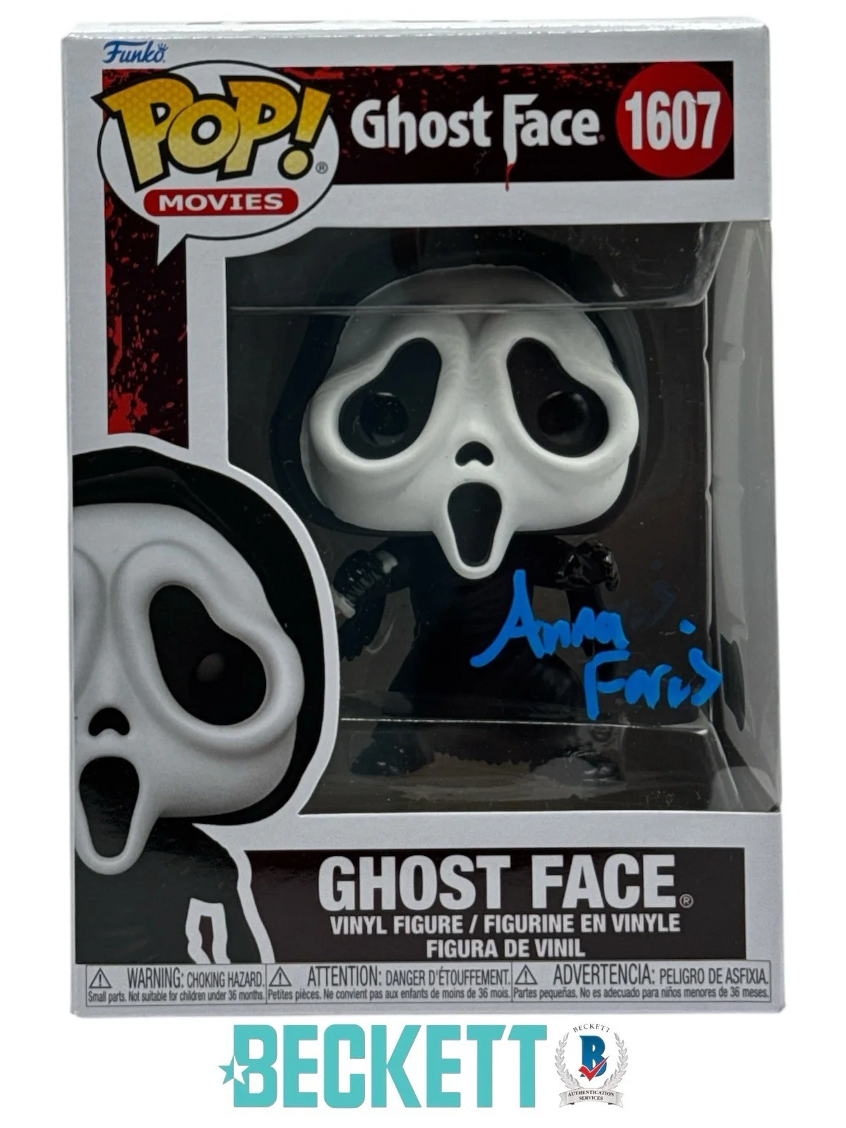 Anna Faris — Anna Faris Autograph Signed Ghost Face Funko Pop Beckett COA