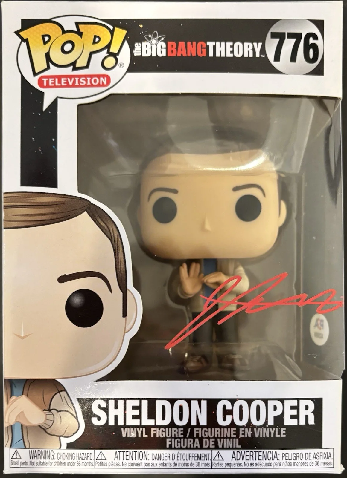Iain Armitage — Iain Armitage Autographed/Signed Funko Pop Big Bang Theory PSA Sheldon Cooper