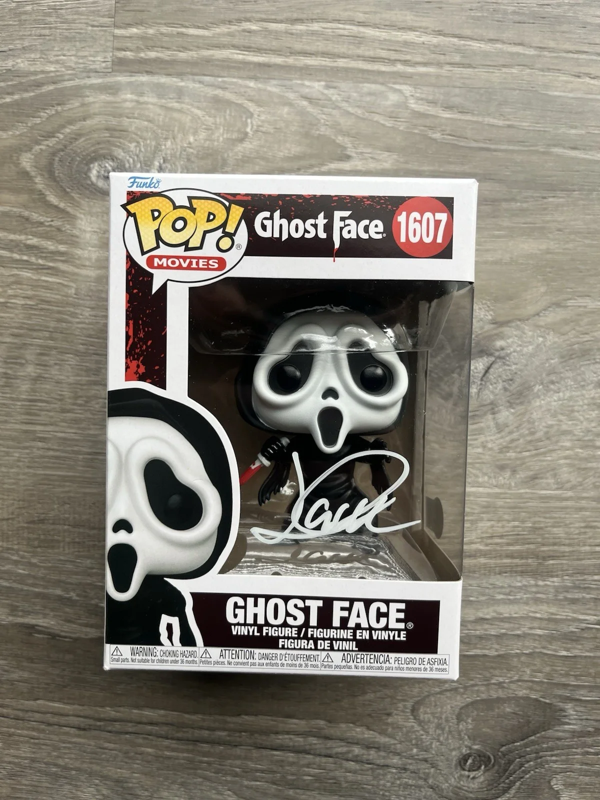 Jack Quaid — Jack Quaid Signed Ghostface Funko Pop Beckett COA 1607 Scream Richie Kirsch, изображение 2