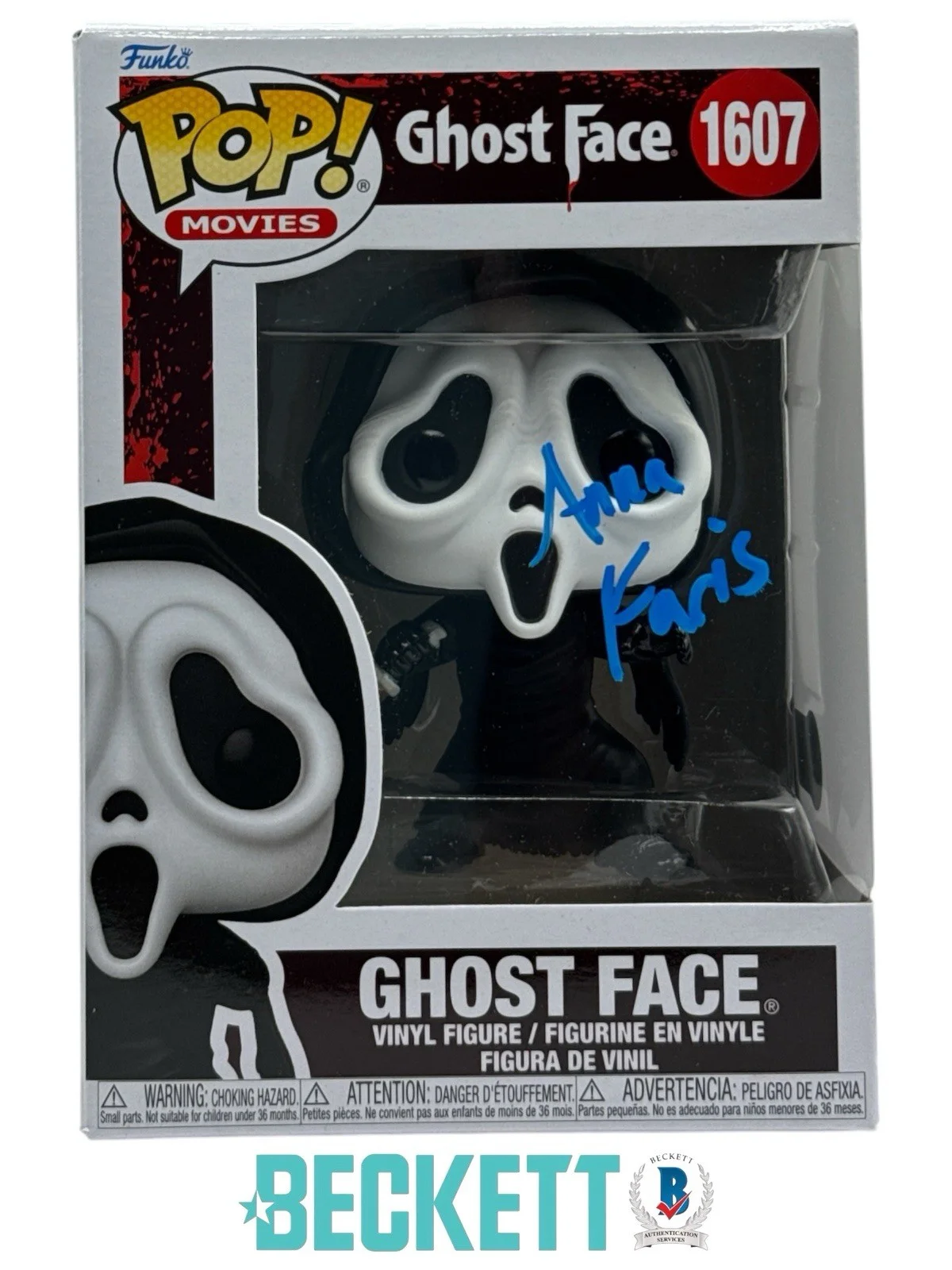 Anna Faris — Anna Faris Autograph Signed Ghost Face Funko Pop Beckett COA