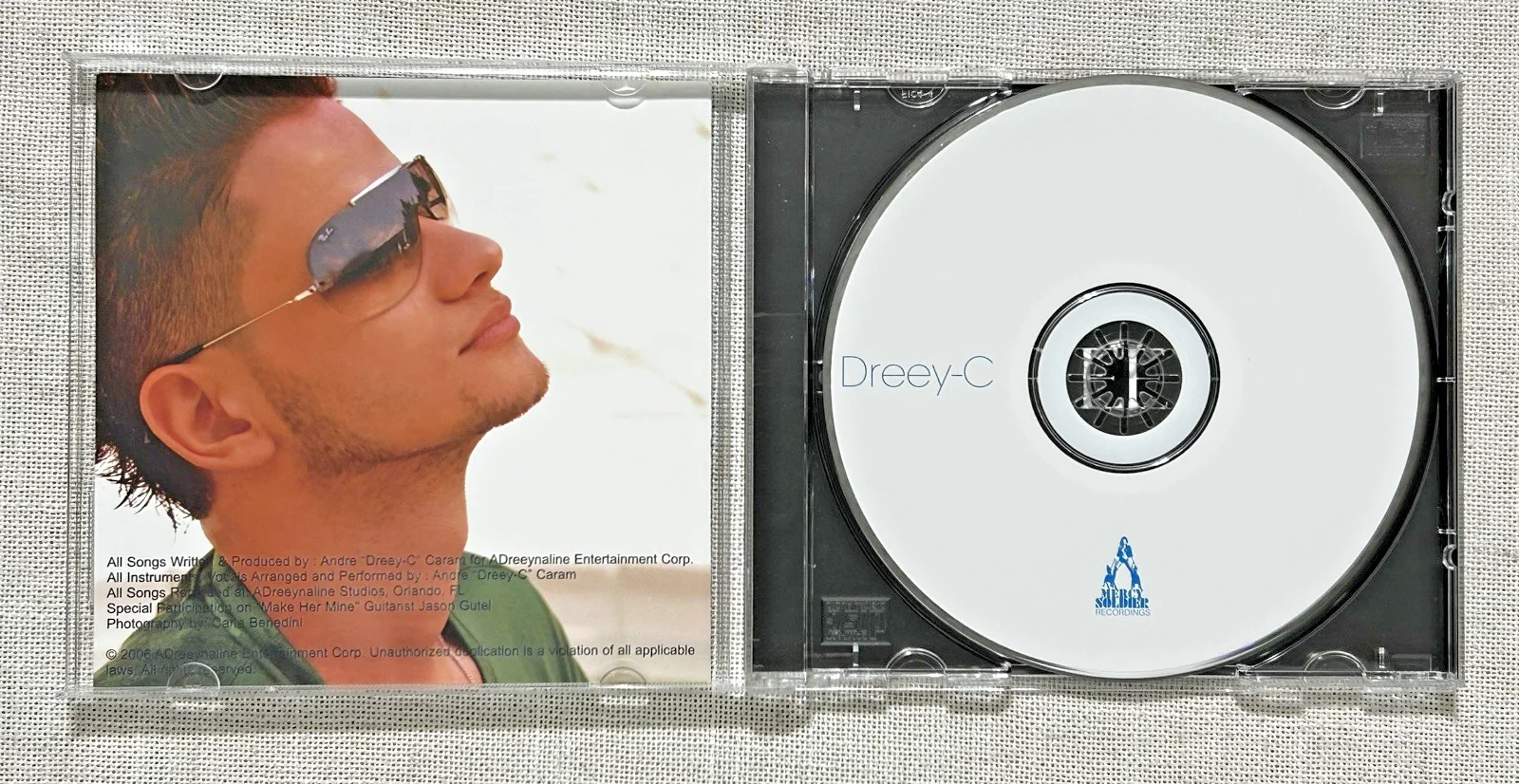 Rare Drey-C Andre Caram Signed Alternate Cover CD Dreey-C With Thank You Letter, изображение 3