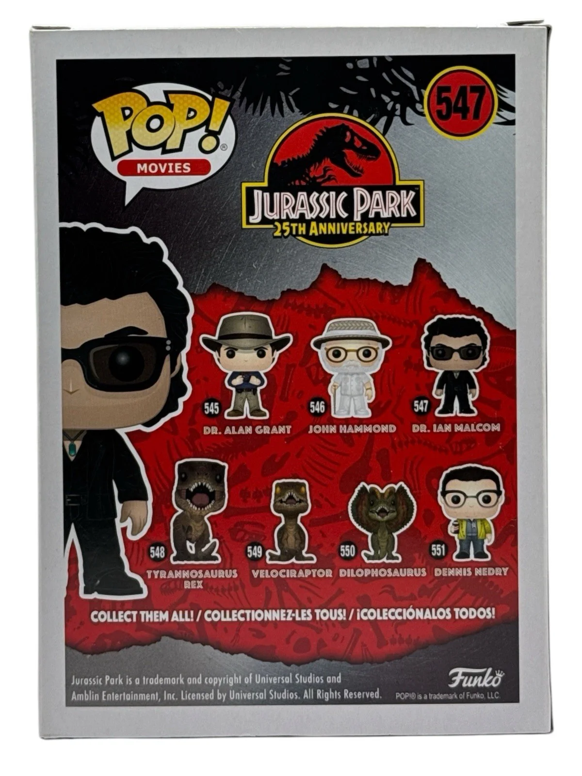 Jeff Goldblum — Jeff Goldblum Autograph Signed Jurassic Park Dr. Ian Malcom Funko Pop Beckett, image 2