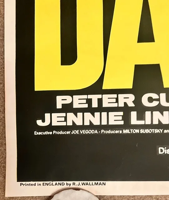 Dr Who & The Daleks ORIG Lion Int '65 Promo Film Poster COA Peter Cushing Sci Fi, изображение 3