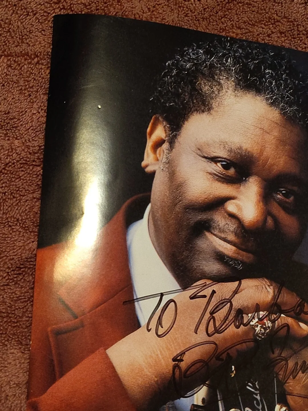 B.B. KING Autographed 8x10 Photo To Barbara From B.B. King Rare Picture Signed, изображение 2