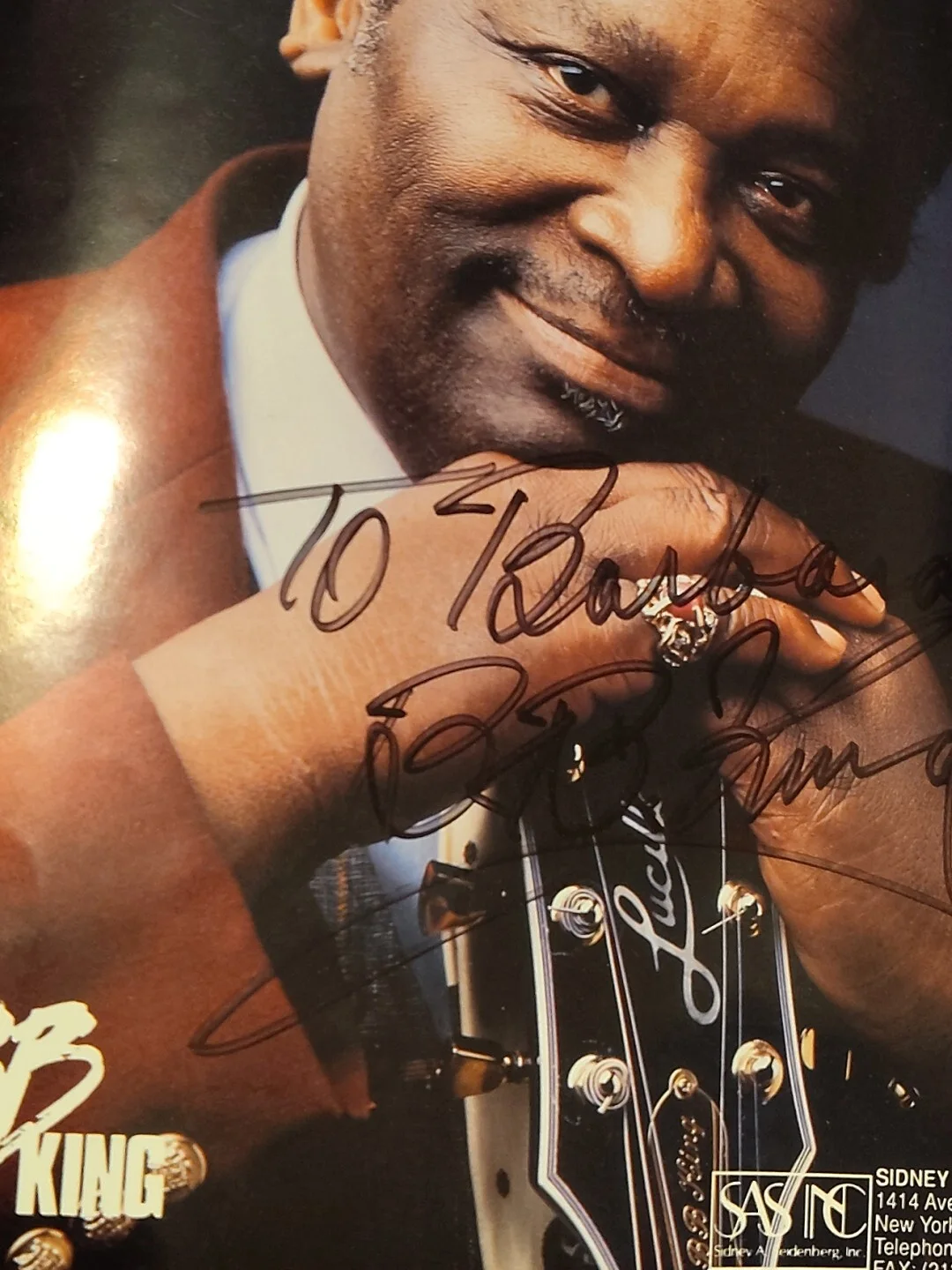 B.B. KING Autographed 8x10 Photo To Barbara From B.B. King Rare Picture Signed, изображение 4