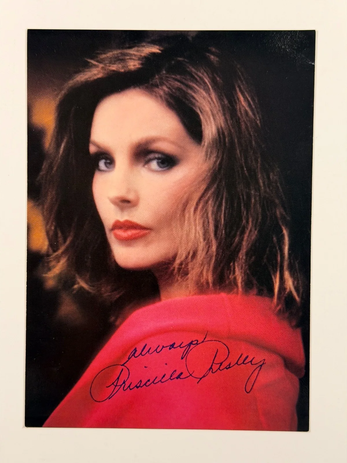Priscilla Presley — Priscilla Presley Signed Autograph 5x7 Photo Elvis Memorabilia Portrait
