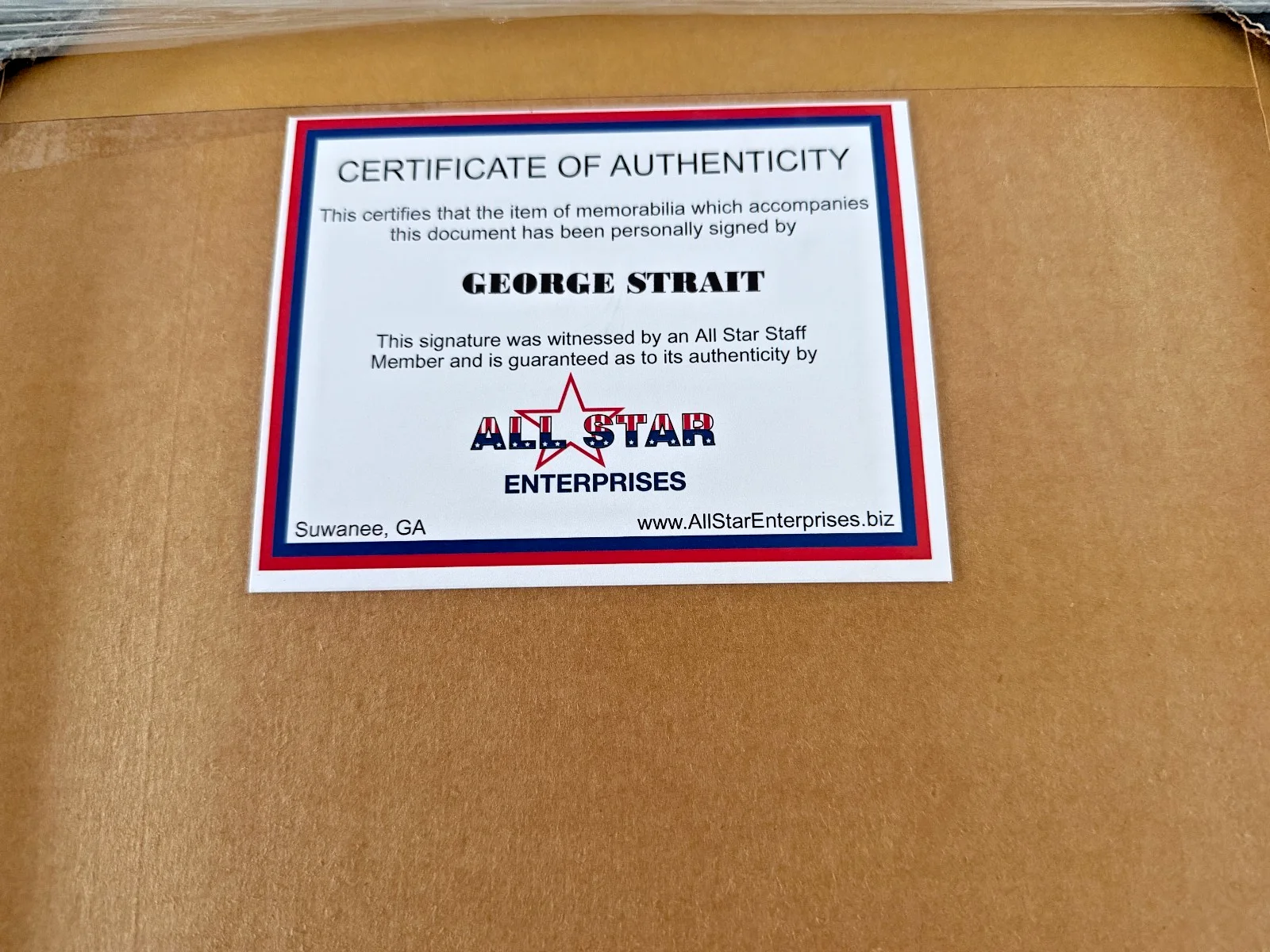 George Straight Signed Autographed CD Framed Display w/COA Country Music, image 2