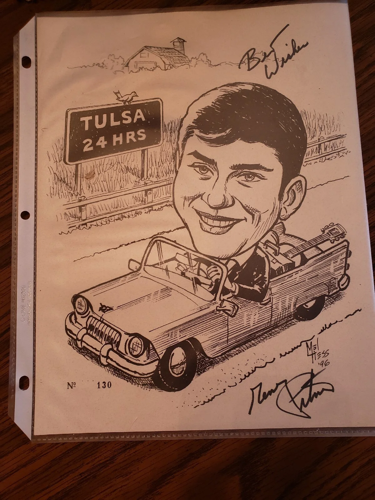 Lot of 6 Gene Pitney Signed Caricatures - Just One Smile, Liberty Valance, 24 Hr, изображение 3