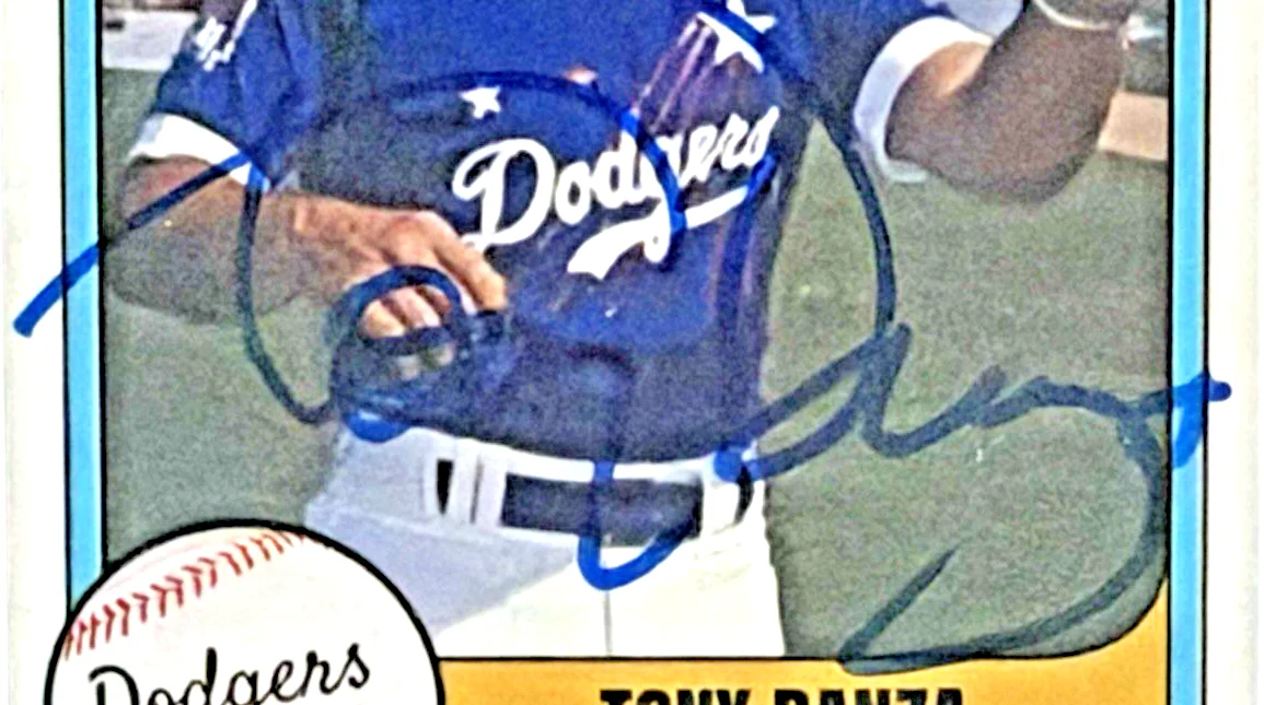 Tont Danza — Tony Danza Signed Dodgers Custom Card CGC x JSA Certified Auto Authentic Slabbed, image 4