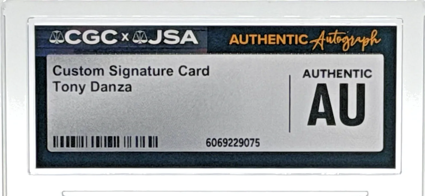 Tont Danza — Tony Danza Signed Dodgers Custom Card CGC x JSA Certified Auto Authentic Slabbed, image 5