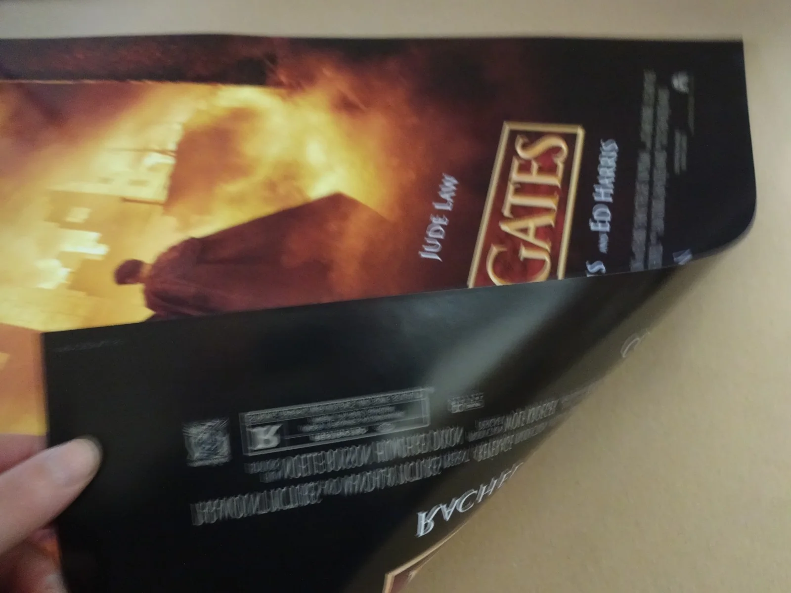 Enemy at the Gates 2001 Rare Double Sided Movie Poster Mint 40" x 27" Jude Law, изображение 2