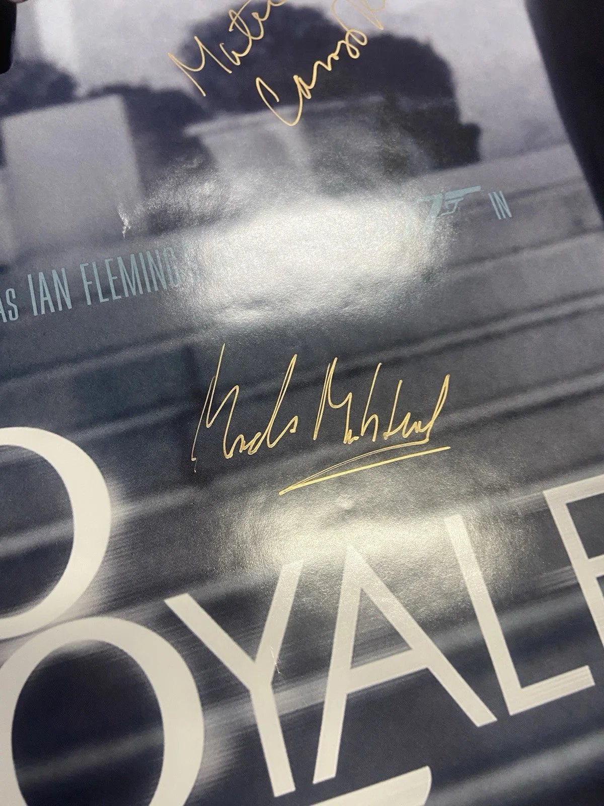 Daniel Craig — Casino Royal Movie Poster Cast Signed Daniel Craig Mads Mikkelsen Judi Dench, изображение 5