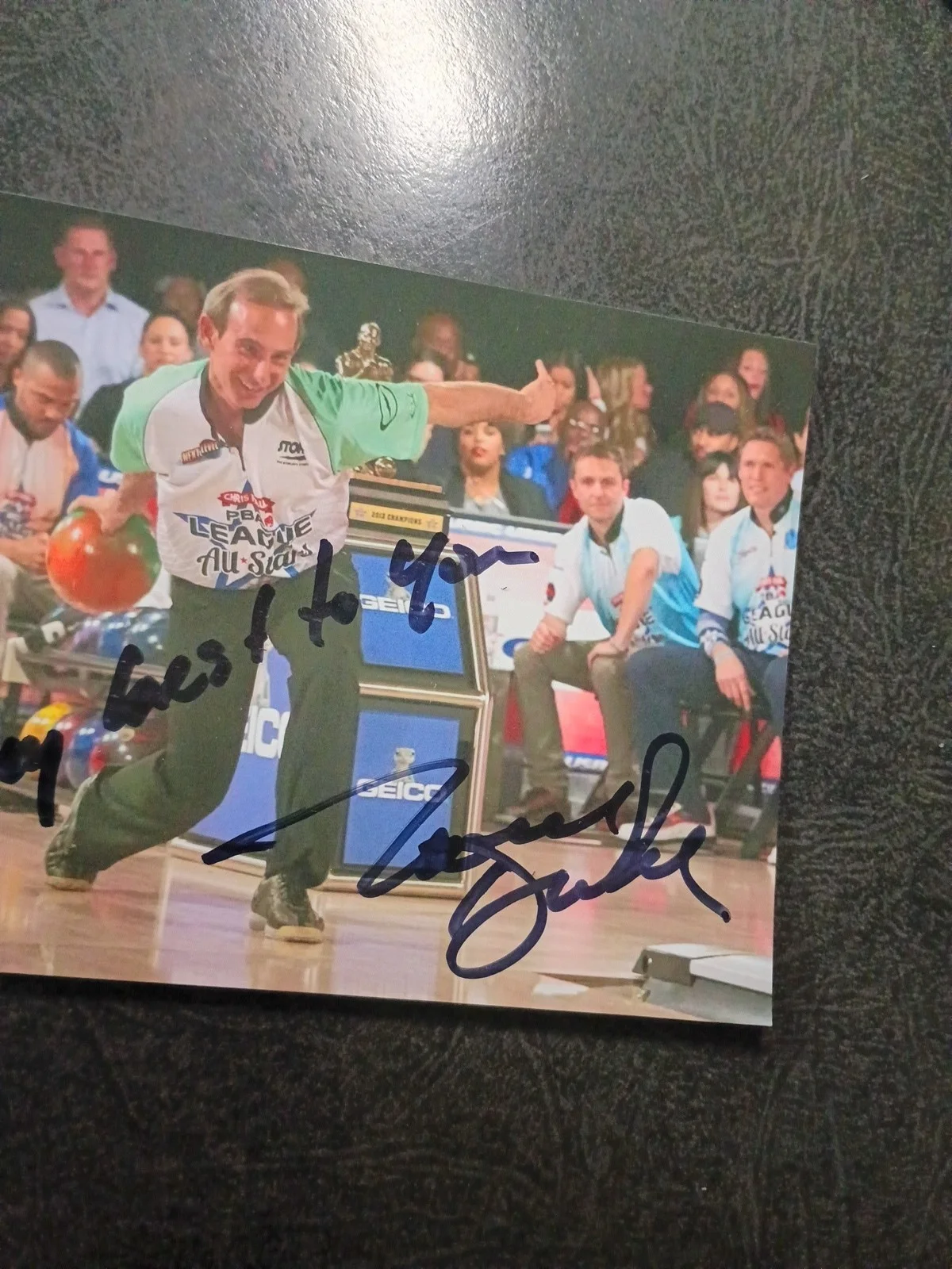 KARL HELD — NORM DUKE 2 Hand Signed Autograph 4X6 Photo S- ACTOR - PBA BOWLING LEGEND, image 5