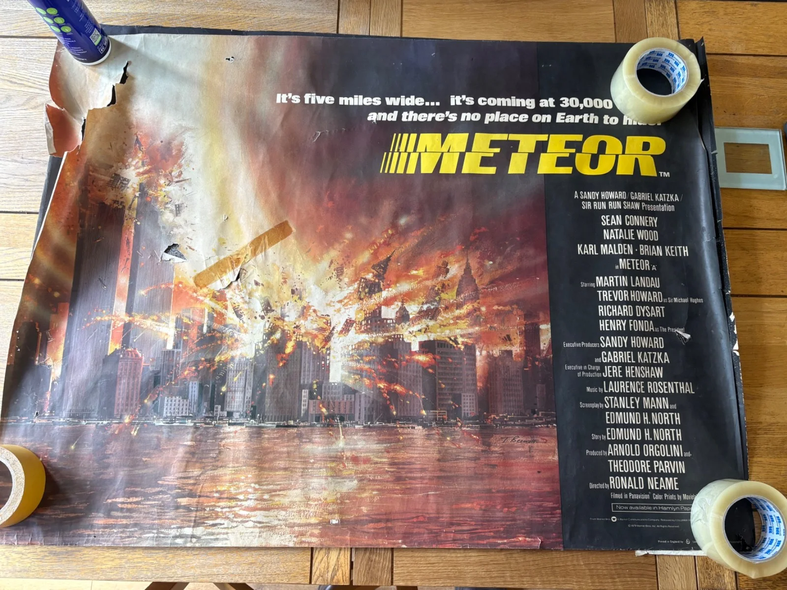 Movie Posters x 7. Body Heat 2, Meteor, Revolution, Lovesick, Cal, Tarzan. Large, изображение 2