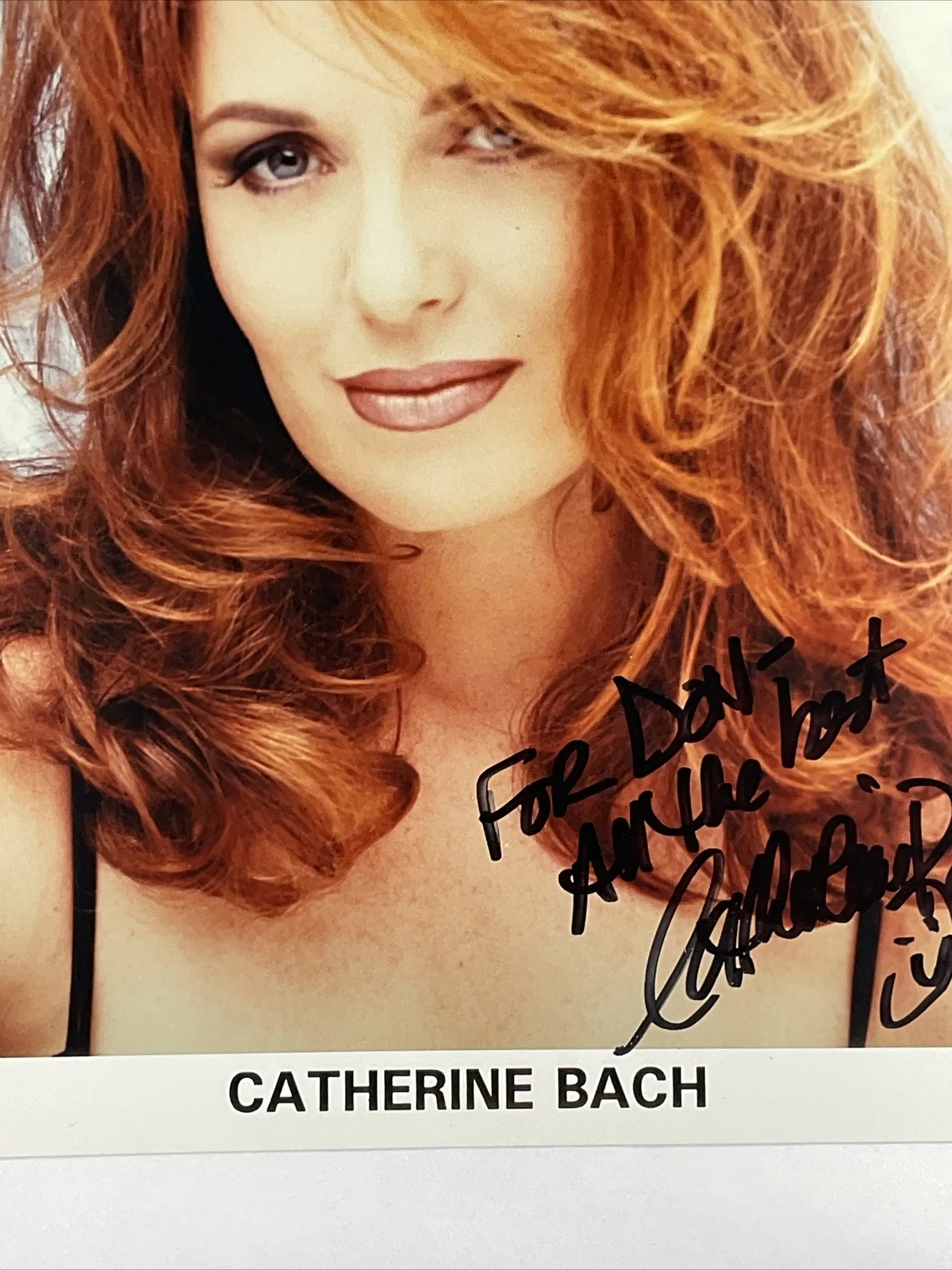 Catherine Bach — Catherine Bach - Signed Autographed 8x10 Photo Headshot Red Hair, image 4