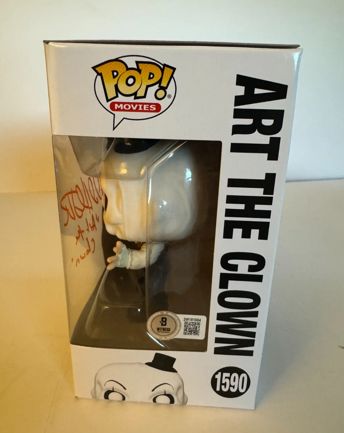 David Howard Thornton — David Howard Thornton Signed Art the Clown Funko Pop #1590 Autograph Beckett COA, image 2