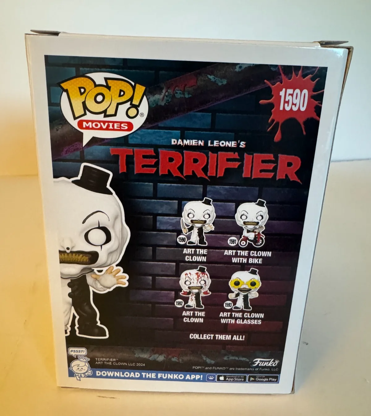 David Howard Thornton — David Howard Thornton Signed Art the Clown Funko Pop #1590 Autograph Beckett COA, image 3
