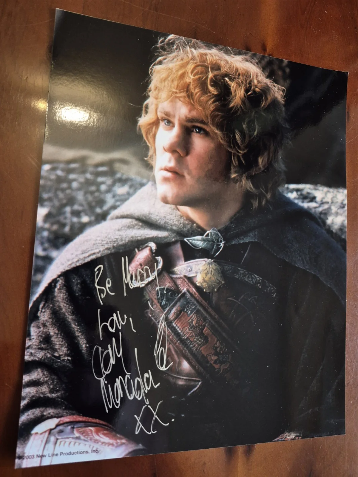 Lord Of The Rings Autograph Dominic Monaghan Signed Pic LOTR Autograph, изображение 2