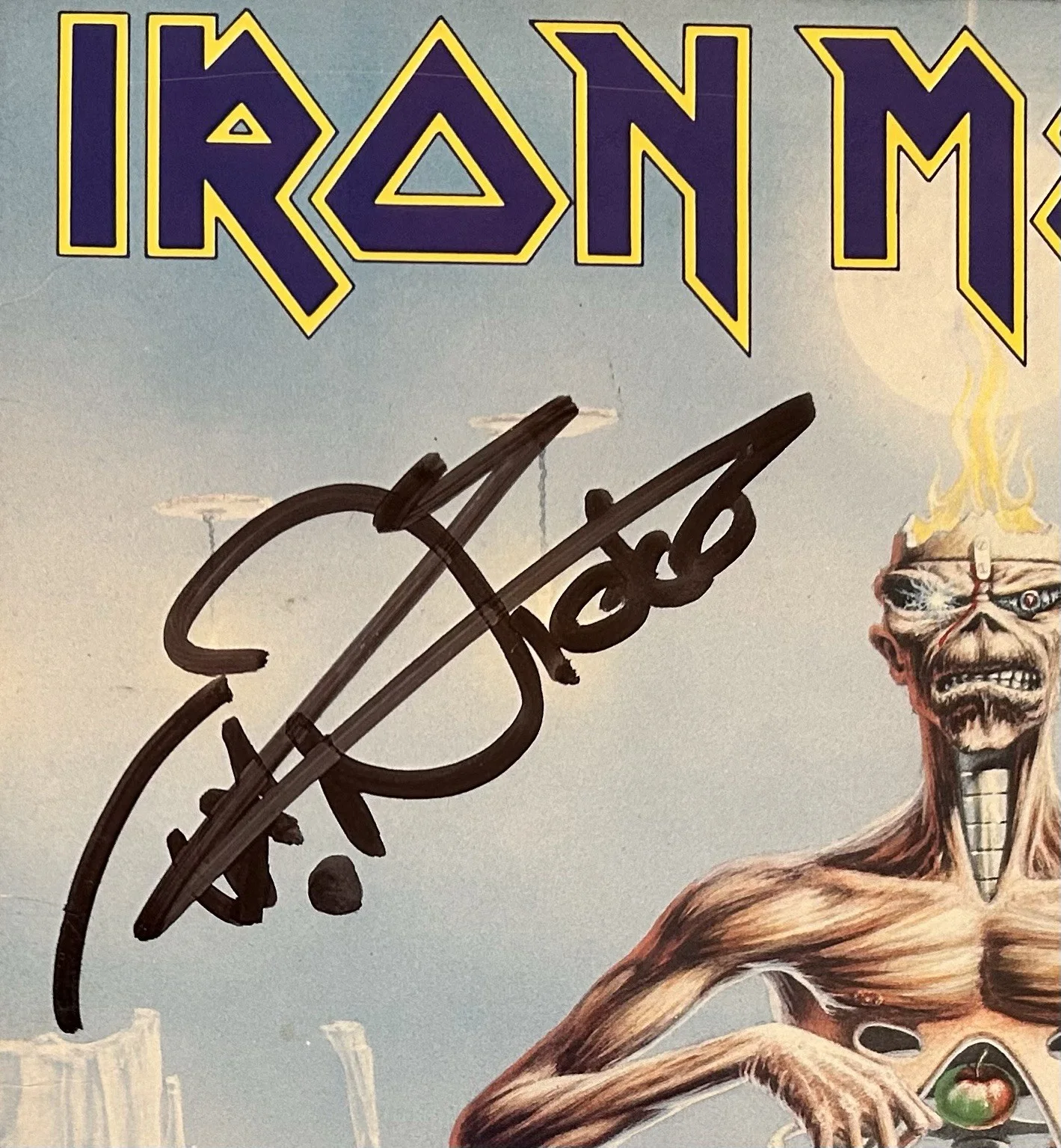Iron Maiden "Seventh Son of A Seventh Son" Album Cover - No LP - Signed Bruce +3, изображение 3