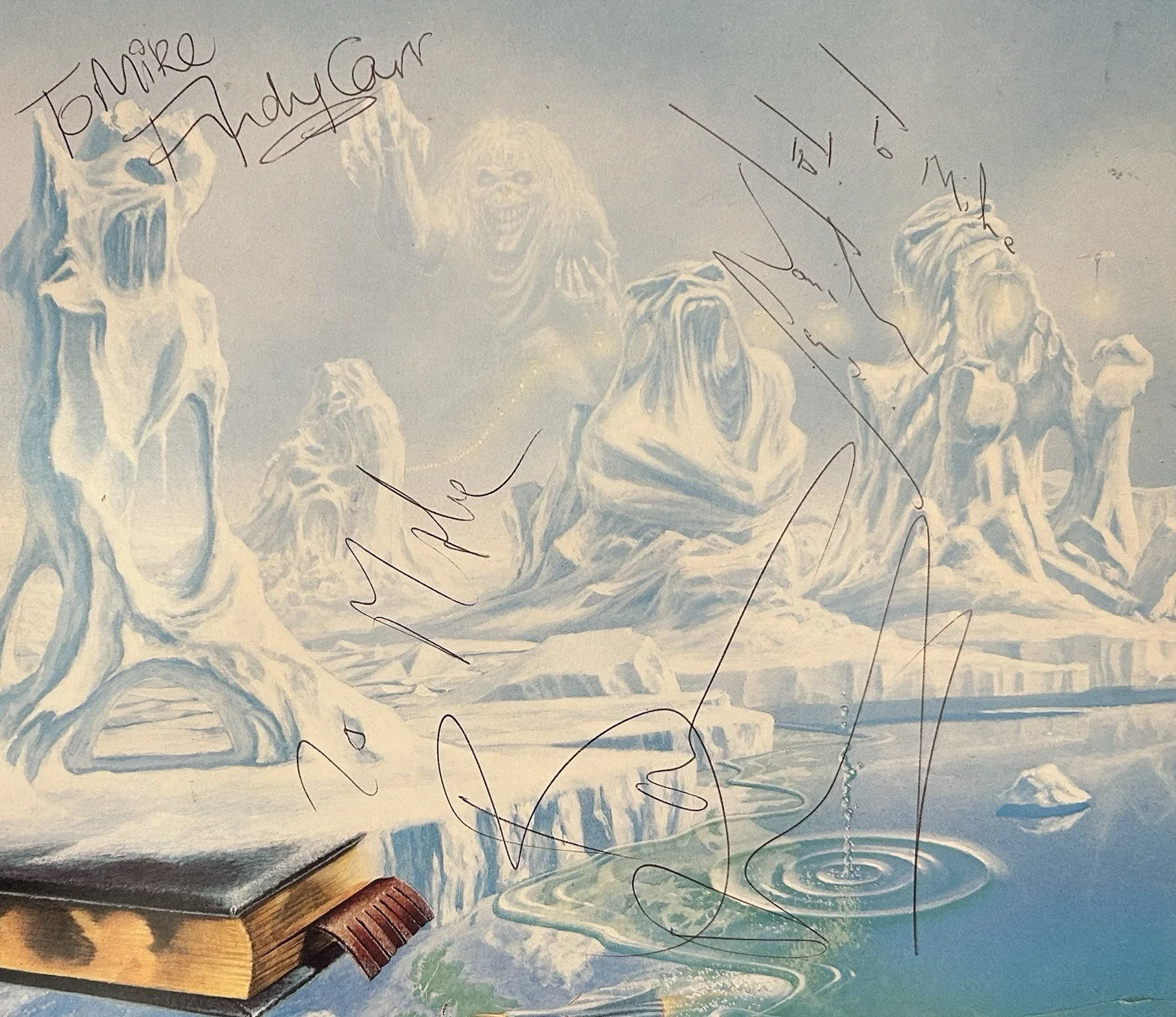 Iron Maiden "Seventh Son of A Seventh Son" Album Cover - No LP - Signed Bruce +3, изображение 5