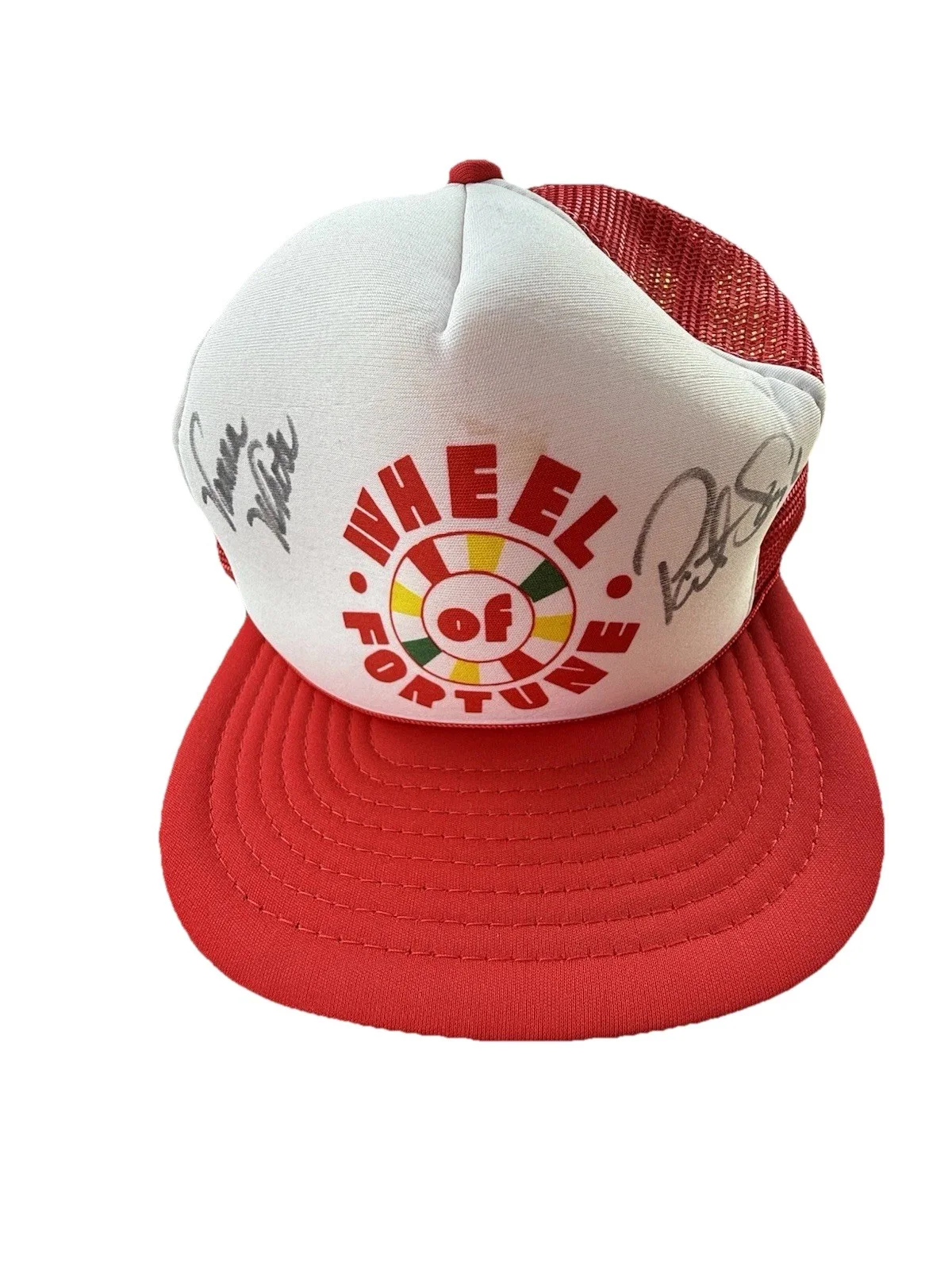 Vanna White & Pat Sejak — Wheel Of Fortune Autographed Baseball Hat By Vanna White & Pat Sejak Collectible