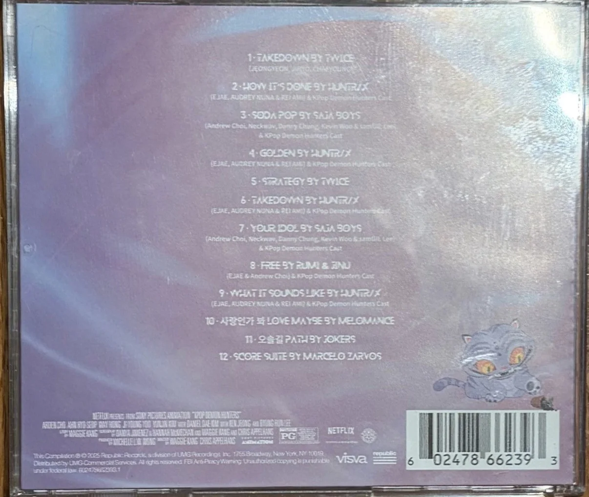KPOP Demon Hunters Soundtrack CD – Signed by Rei Ami, Ejae & Audrey Nuna, image 2