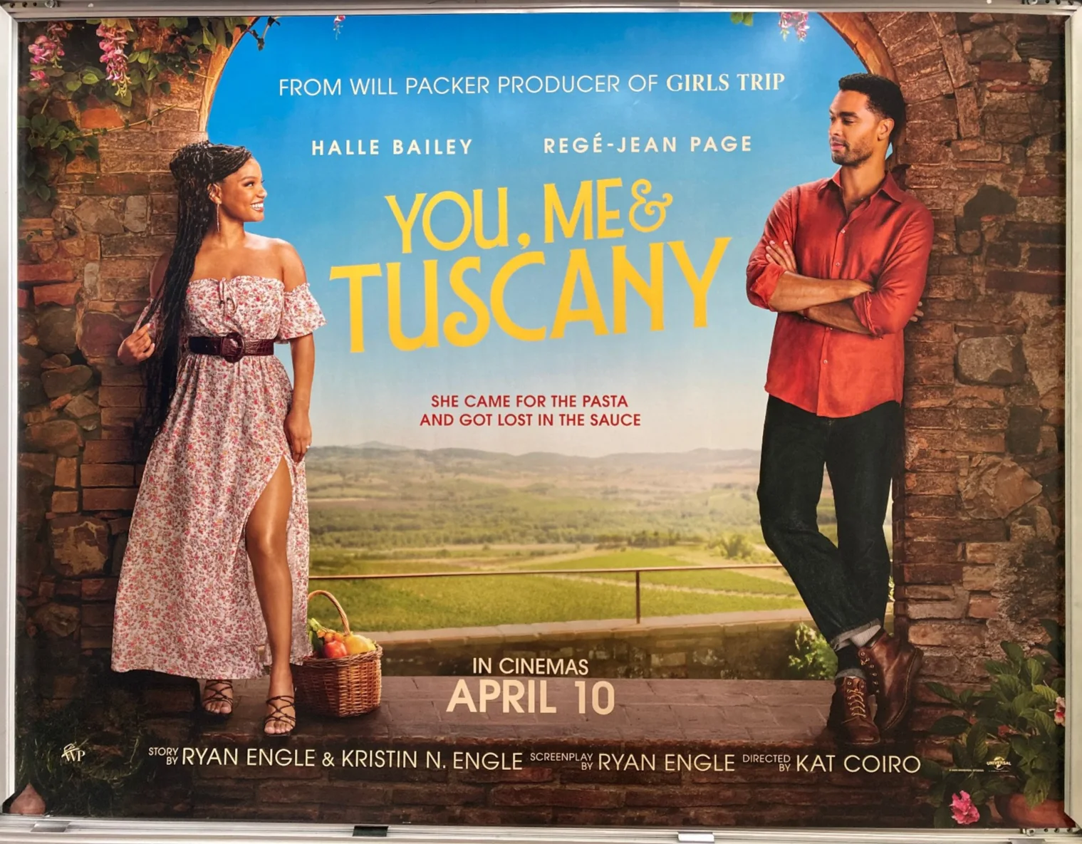 Cinema Poster: YOU, ME & TUSCANY 2026 (Quad) Halle Bailey Regé-Jean Page, изображение 2