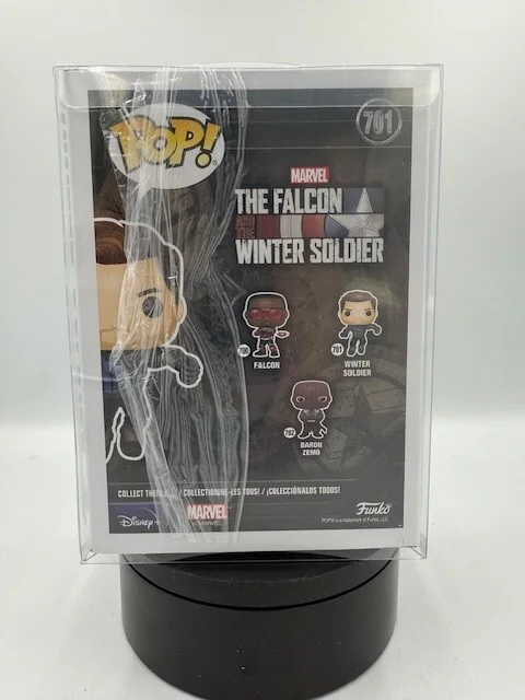 Sebastian Stan — Sebastian Stan Signed Funko Pop #701 Winter Soldier Marvel BAS Beckett Auth COA, image 3