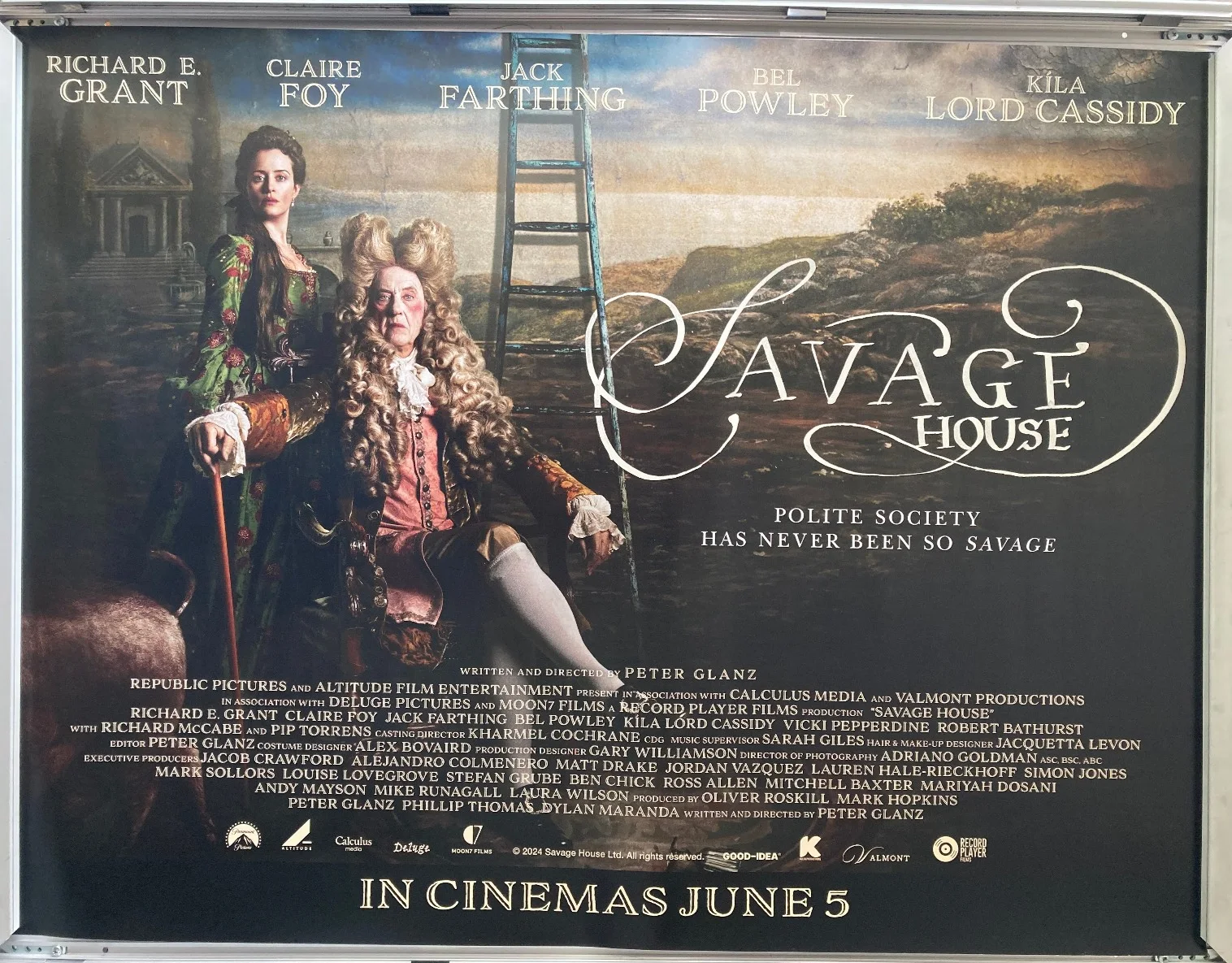 Cinema Poster: SAVAGE HOUSE 2026 (Quad) Richard E. Grant Claire Foy, изображение 2
