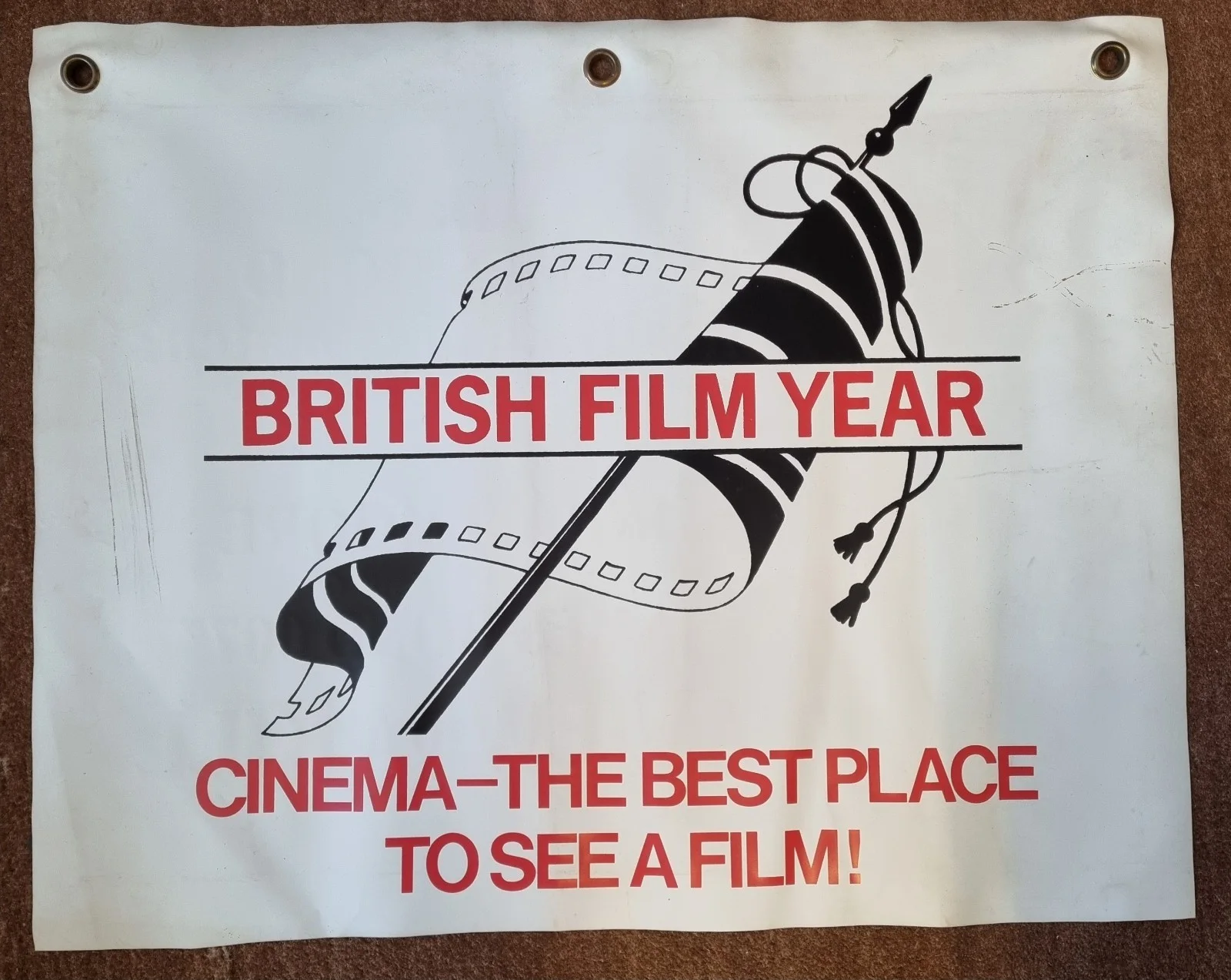 Very Rare James Bond A View To A Kill British Film Year Vinyl Banner, изображение 2
