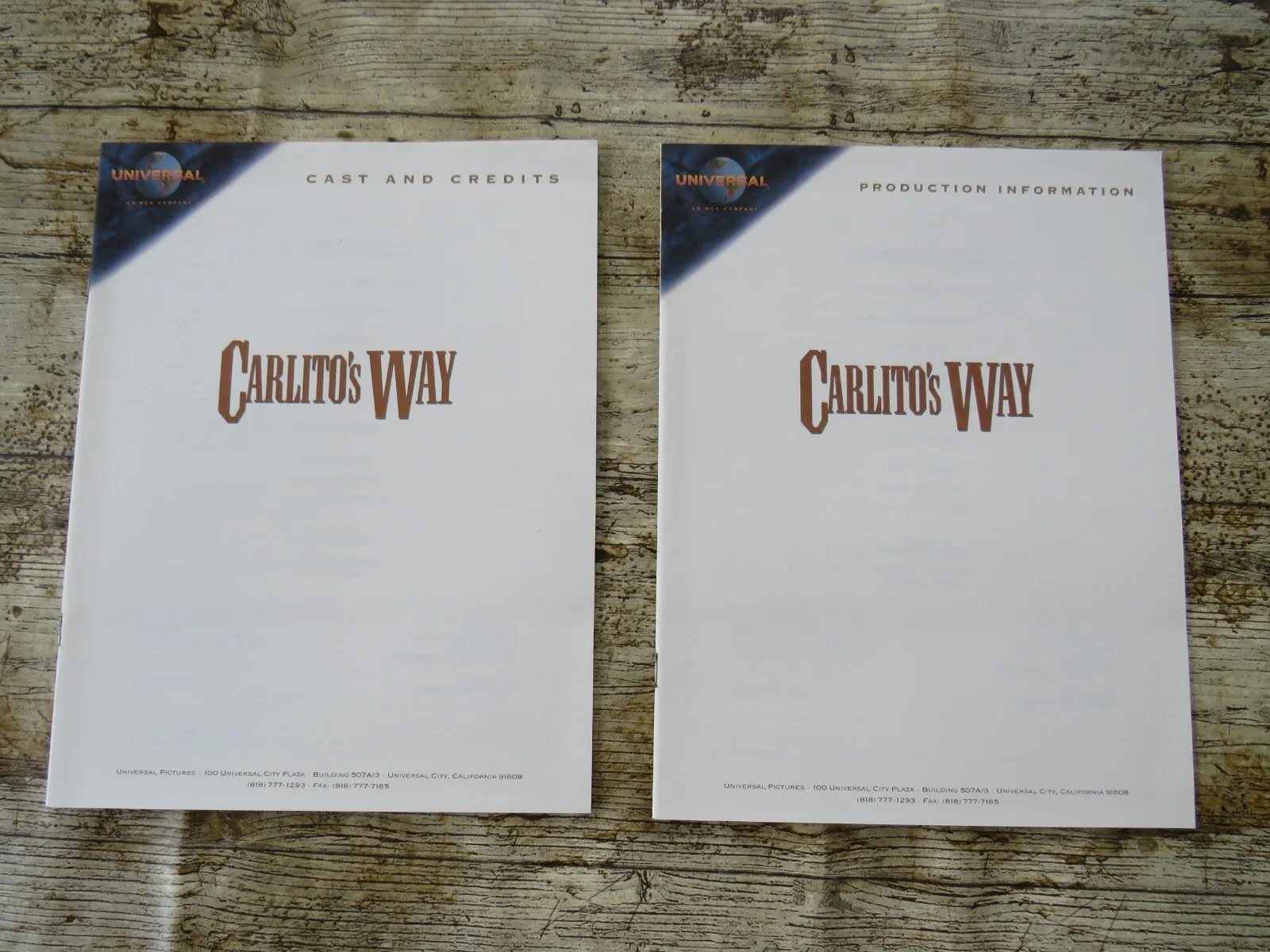 CARLITO'S WAY ORIGINAL 1993 CINEMA FILM MOVIE PRESS KIT Al Pacino 10 PHOTOS, изображение 3