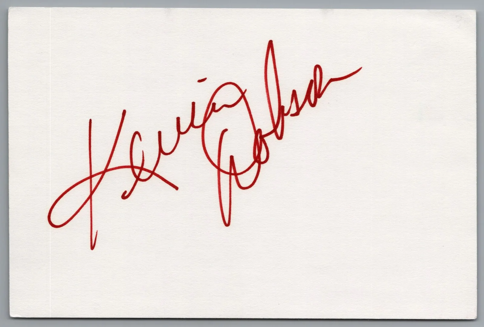 Kevin Dobson — Kevin Dobson Signed 4x6 Index Card Knots Landing Autographed