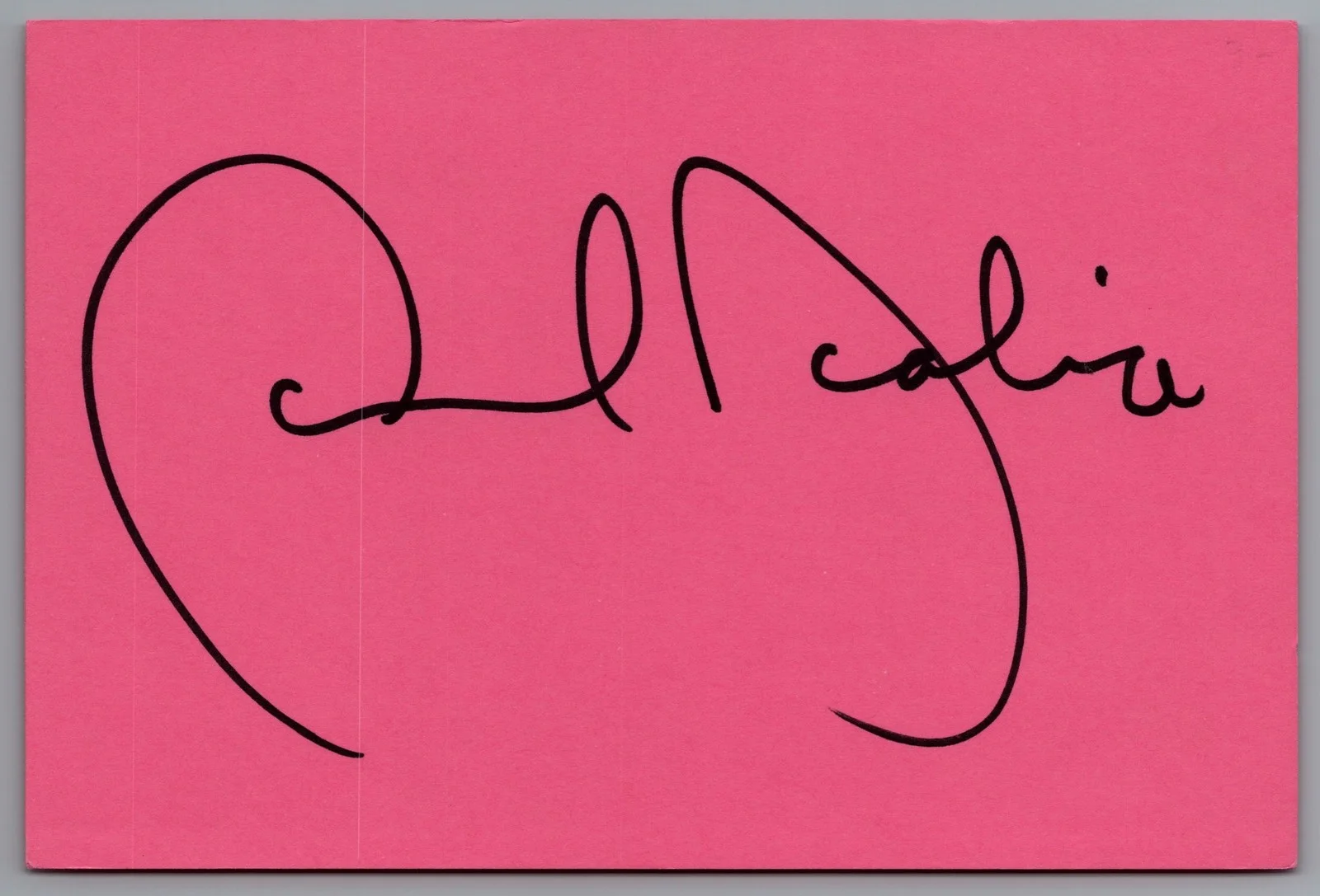 Jack Scalia — Jack Scalia Signed 4x6 Index Card Remington Steele Dallas Autographed